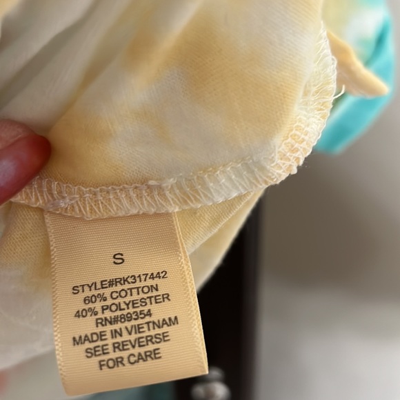 NWT Ultra Flirt Tie Dye Shirt - Picture 4 of 4